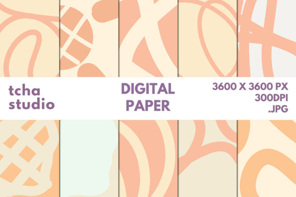 Abstract Dessert Style Digital Paper: A Versatile Creative Asset for Design Projects