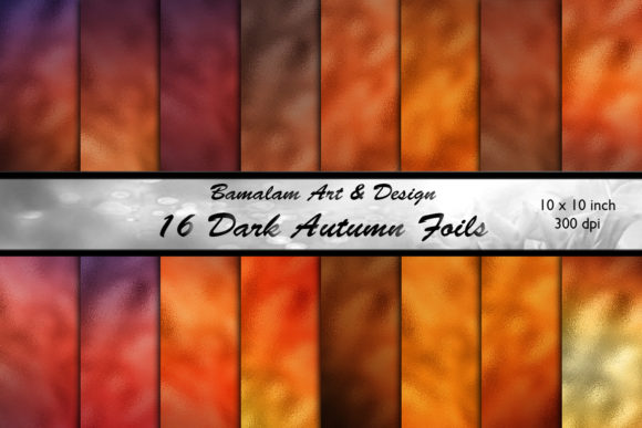 Dark Autumn Foil Textures