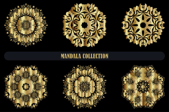 Discover the Beauty of Gold Color Mandala Bundle and Circular Ornaments for Creative Expression