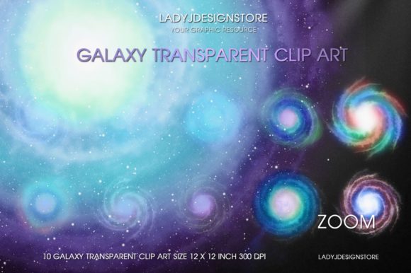 Galaxy Overlays Transparent Clip Art