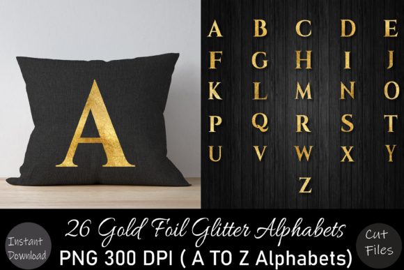 Gold Foil a to Z Alphabets Set Bundle: A Versatile Tool for Creative Projects