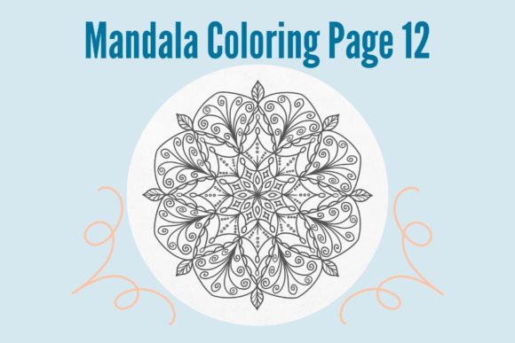 Mandala Coloring Page 12 – A Versatile Design for Creative Projects