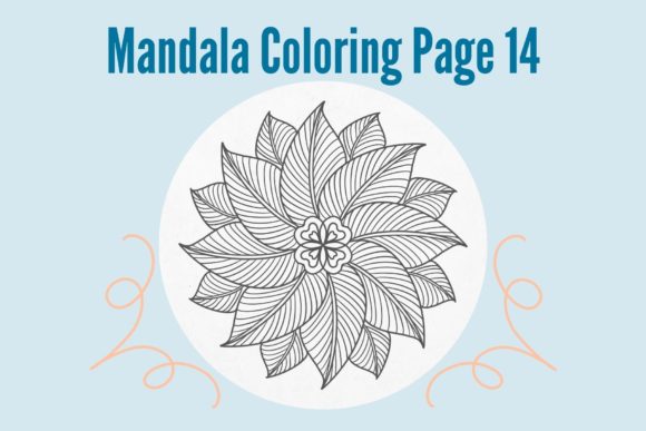 Mandala Coloring Page 14: A Versatile Design for Creativity and Expression