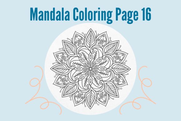 Mandala Coloring Page 16 – A Versatile Design for Creative Projects