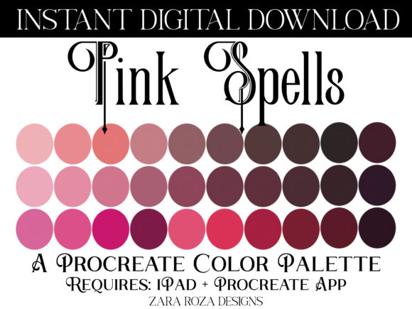 Pink Spells - Witchy Procreate Palette