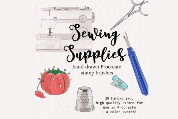 Procreate Sewing Supplies Brush Stamps: A Detailed Overview