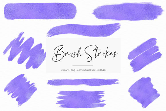 Violet Brush Strokes Clipart: A Versatile Tool for Creative Projects