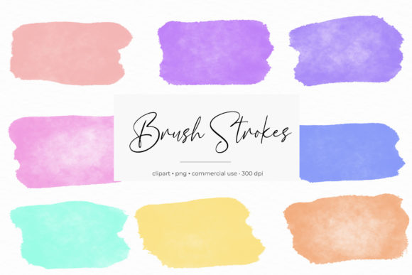 Watercolor Brush Strokes Clipart: A Versatile Tool for Creative Projects
